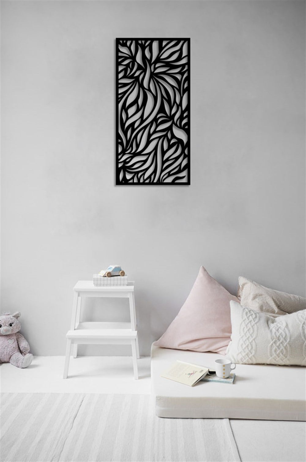 Yaprak Desenli Metal Tablo