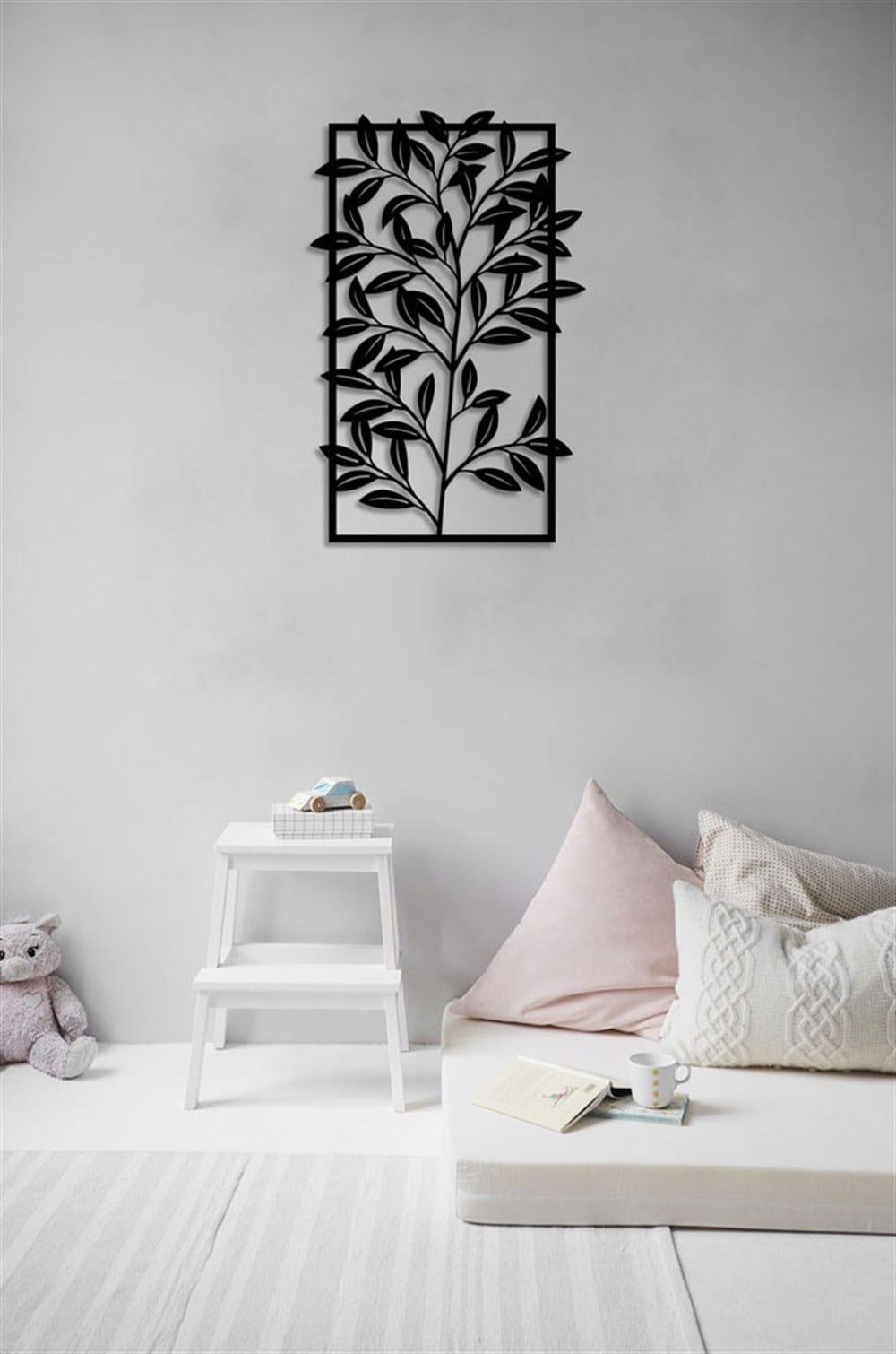 Yaprak Desenli Metal Tablo