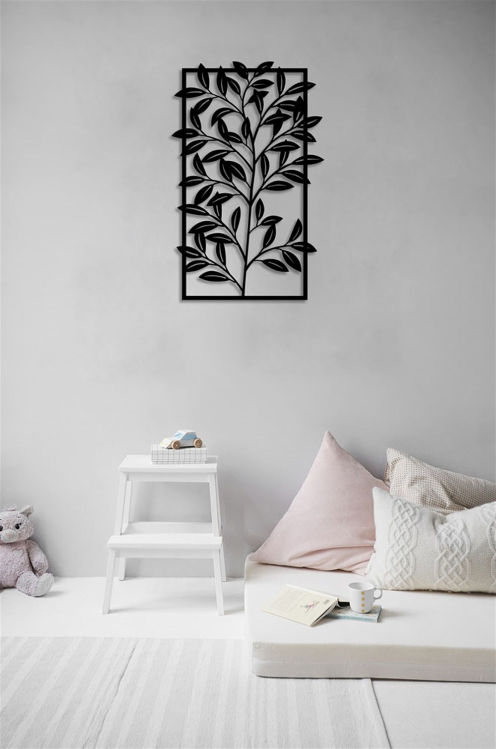 Yaprak Desenli Metal Tablo
