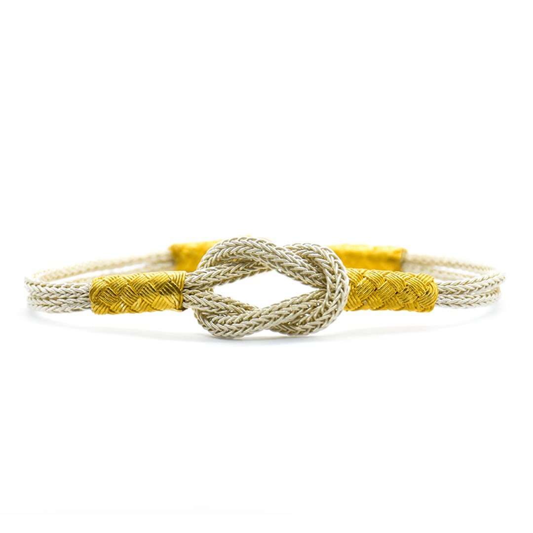  Çift Renkli Gemici Düğümü Kazaziye Bileklik