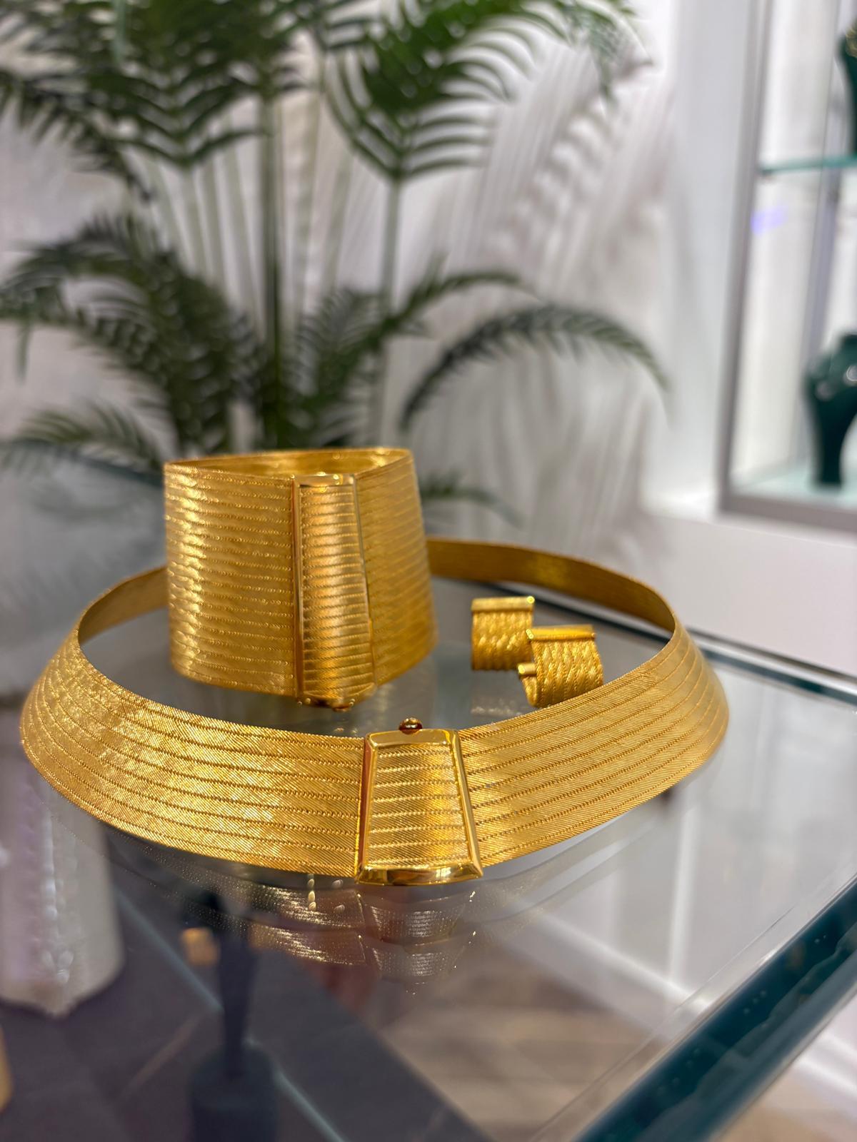 925 Ayar Gümüş 19 Sıra Hasır Bileklik 9 Sıra Gerdanlık ve 7 Sıra Küpe Seti