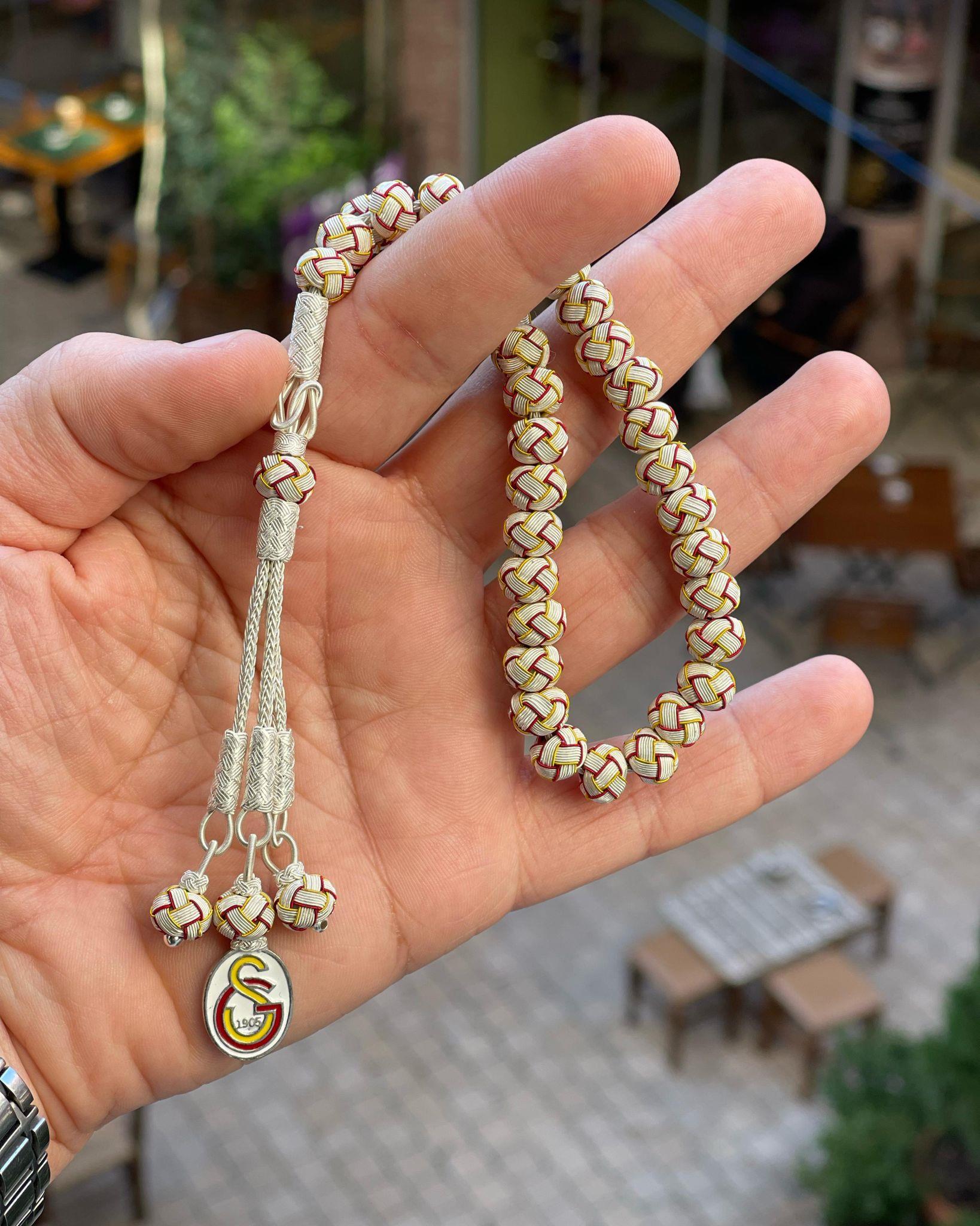 Erkek Gümüş Galatasaray Kazaziye Tesbih