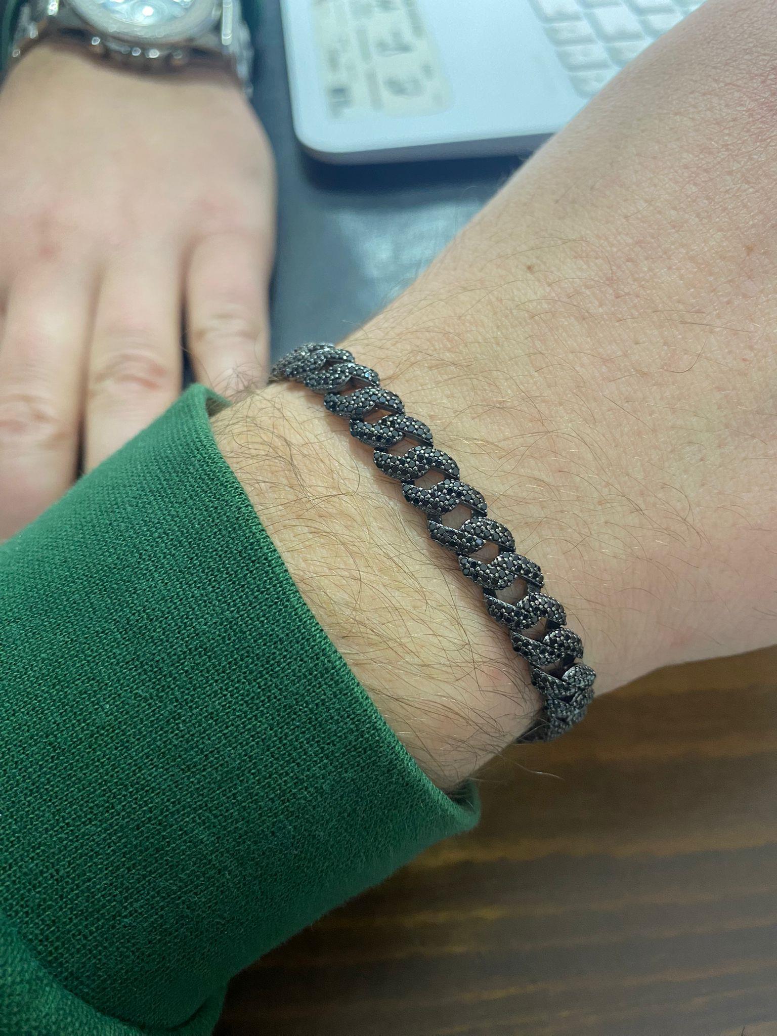 Erkek Gümüş Gurmet Zincir Bileklik 5926