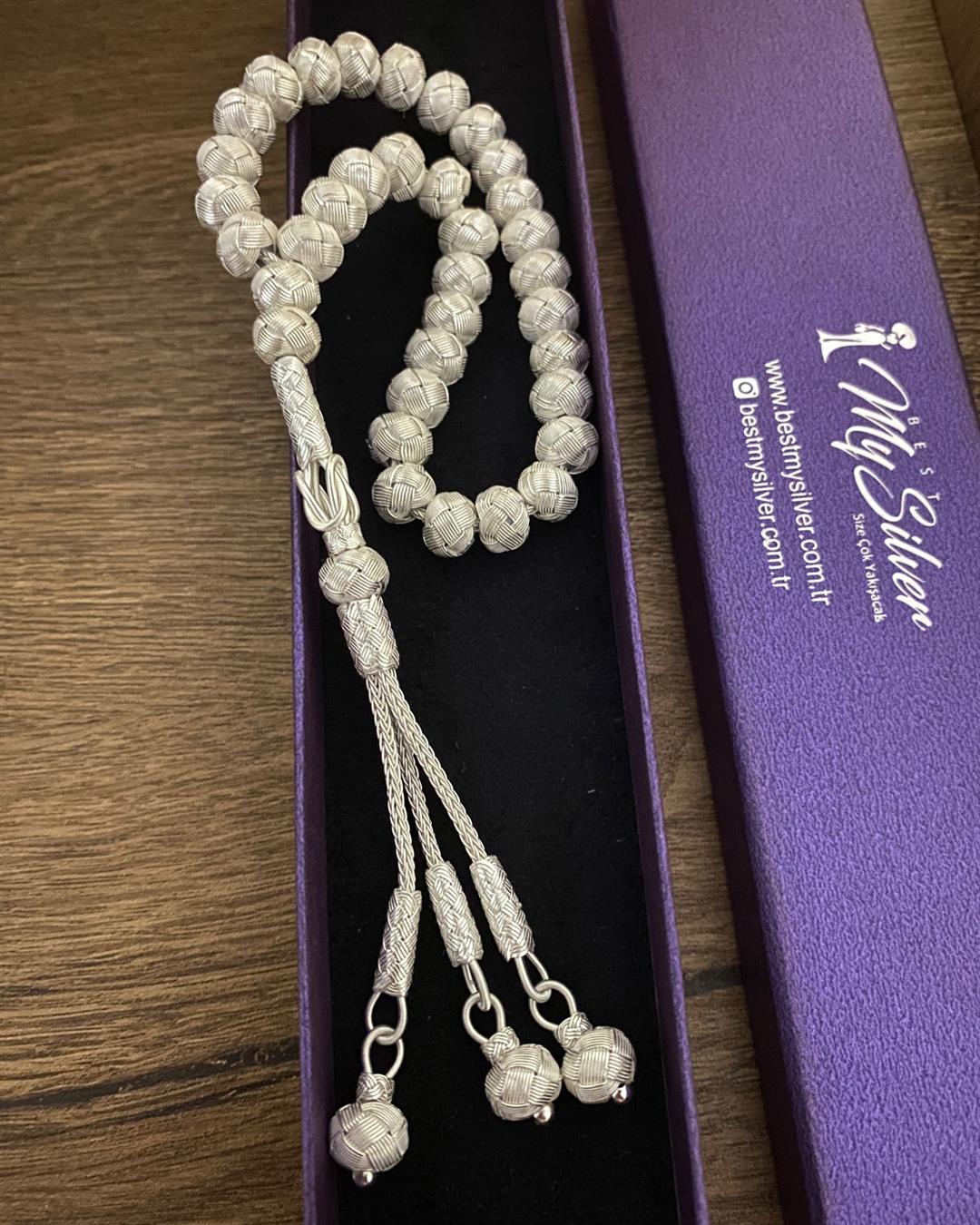 Erkek Gümüş Kazaziye Tesbih