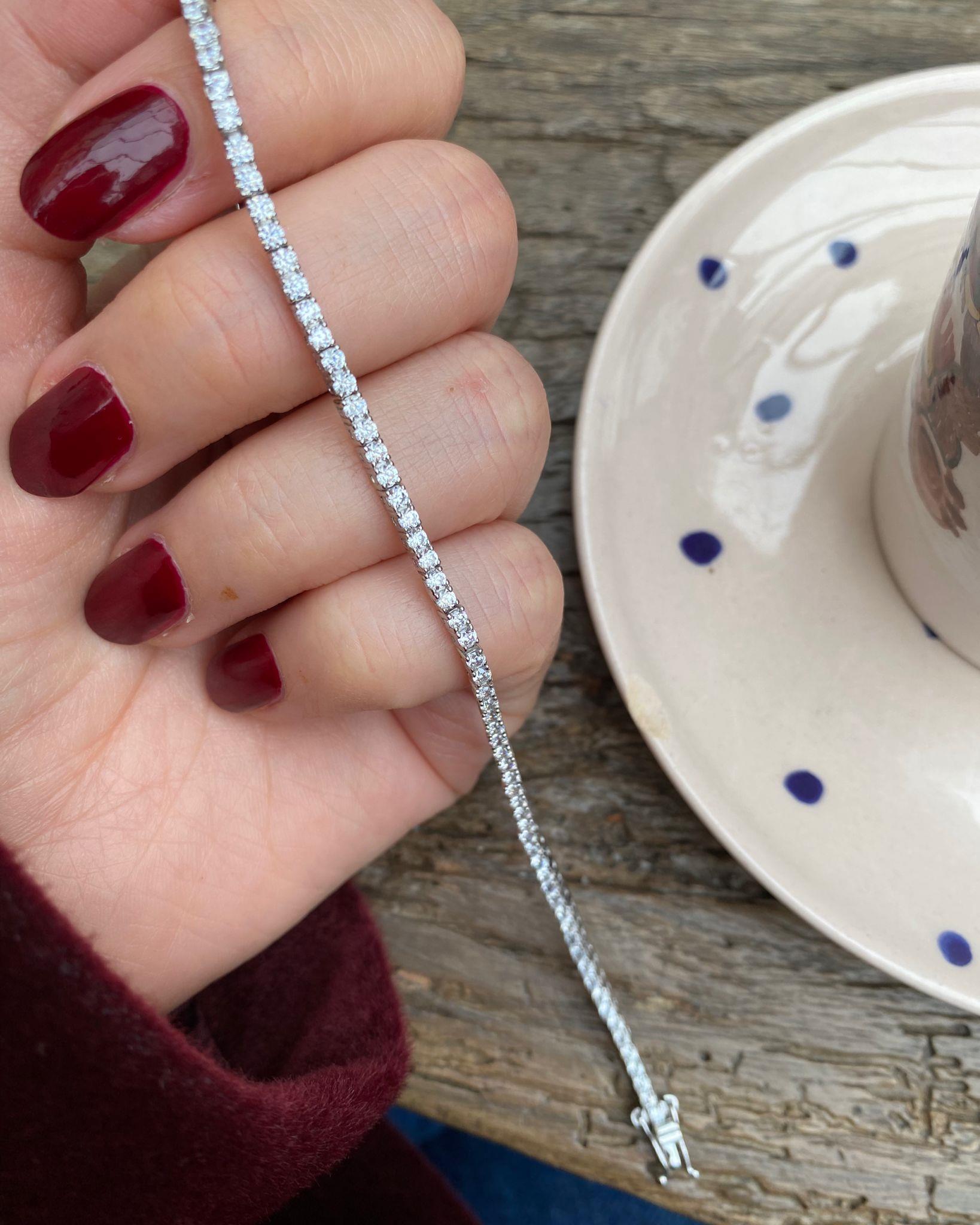 Kadın Gümüş 2 MM Su Yolu Bileklik 4315