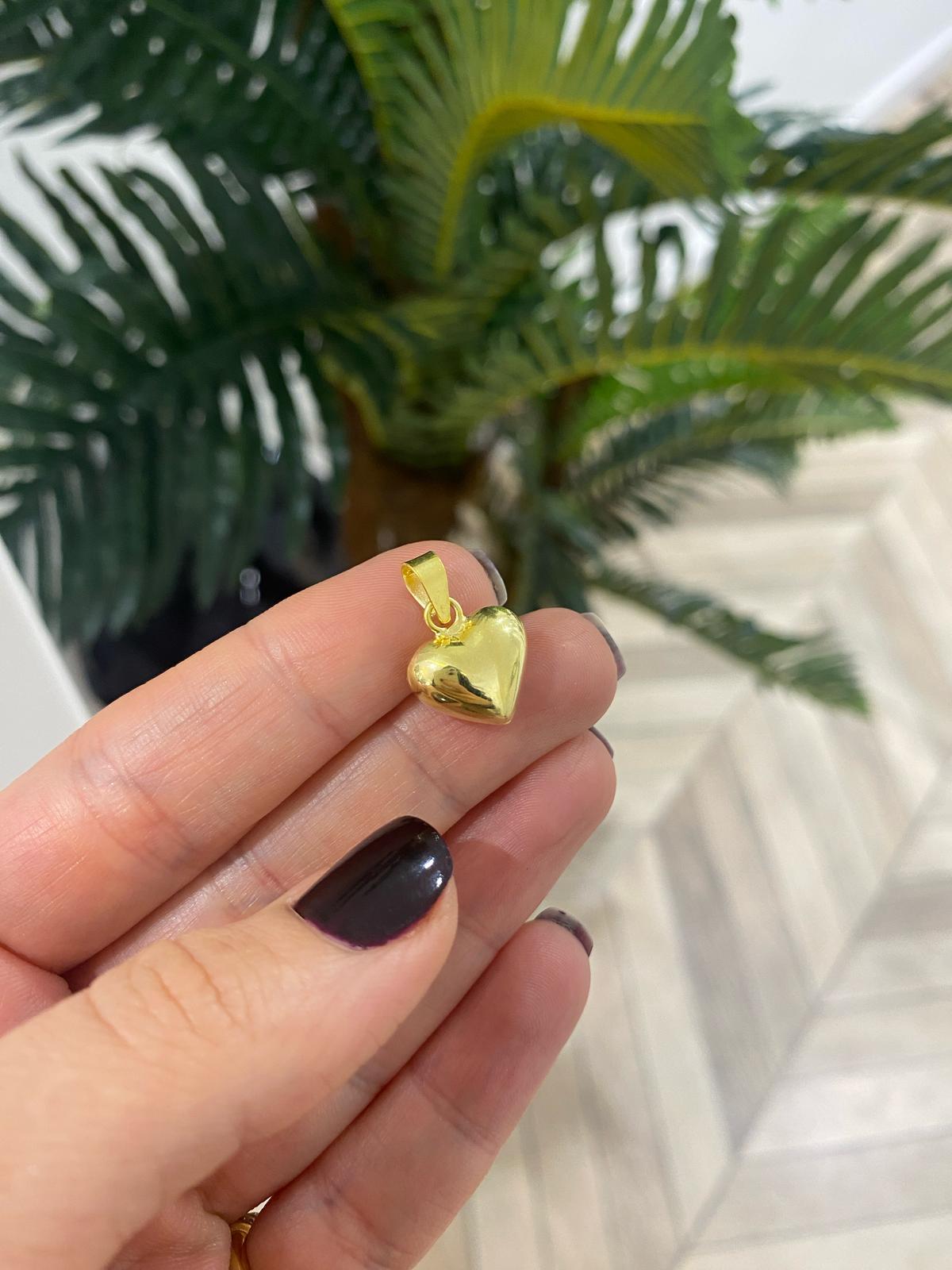 Kadın Gümüş Balon Kalp Kolye Ucu 