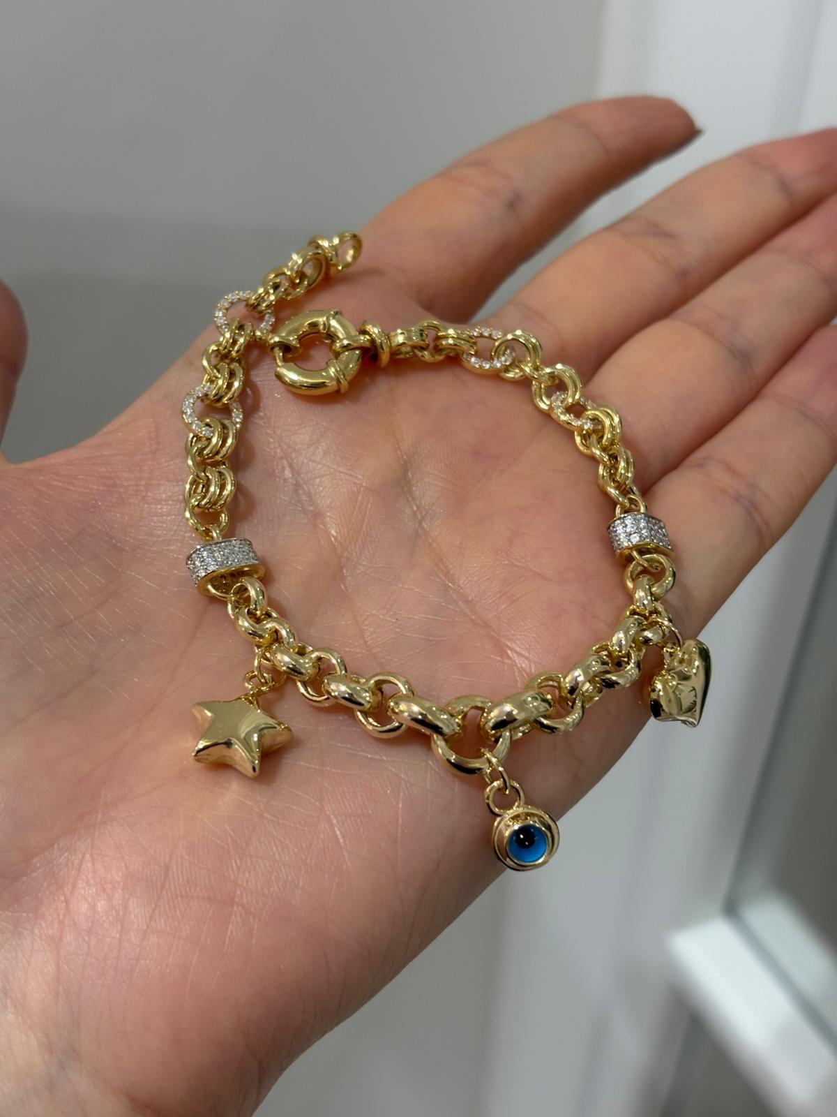 Kadın Gümüş Doc Şans  Bileklik 