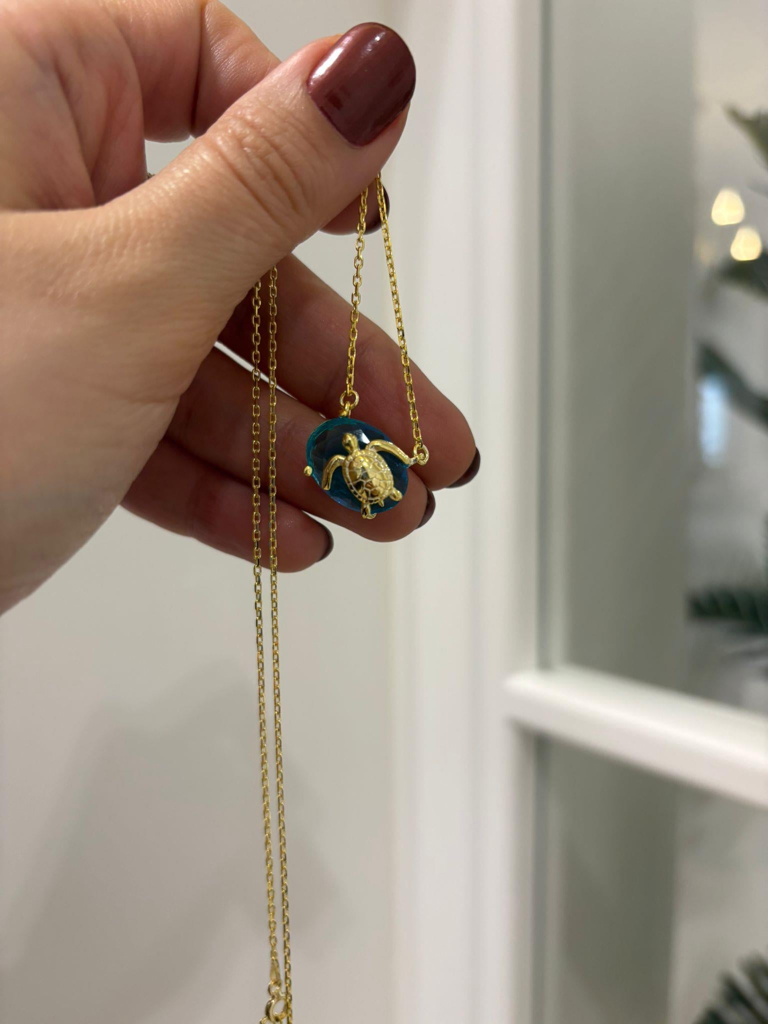 Kadın Gümüş Kaplumbağa  Kolye