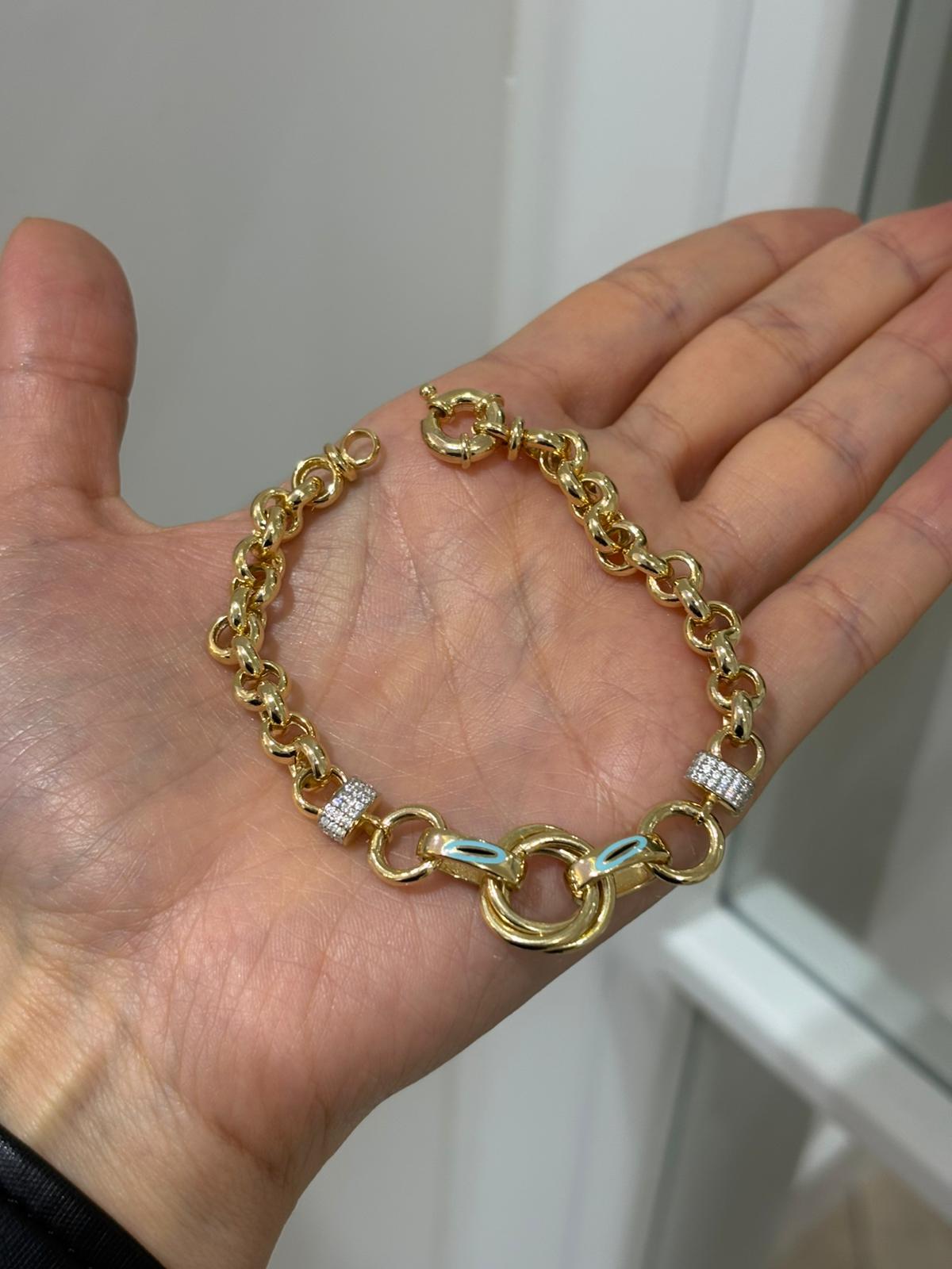 Kadın Gümüş Mineli Doc Bileklik 