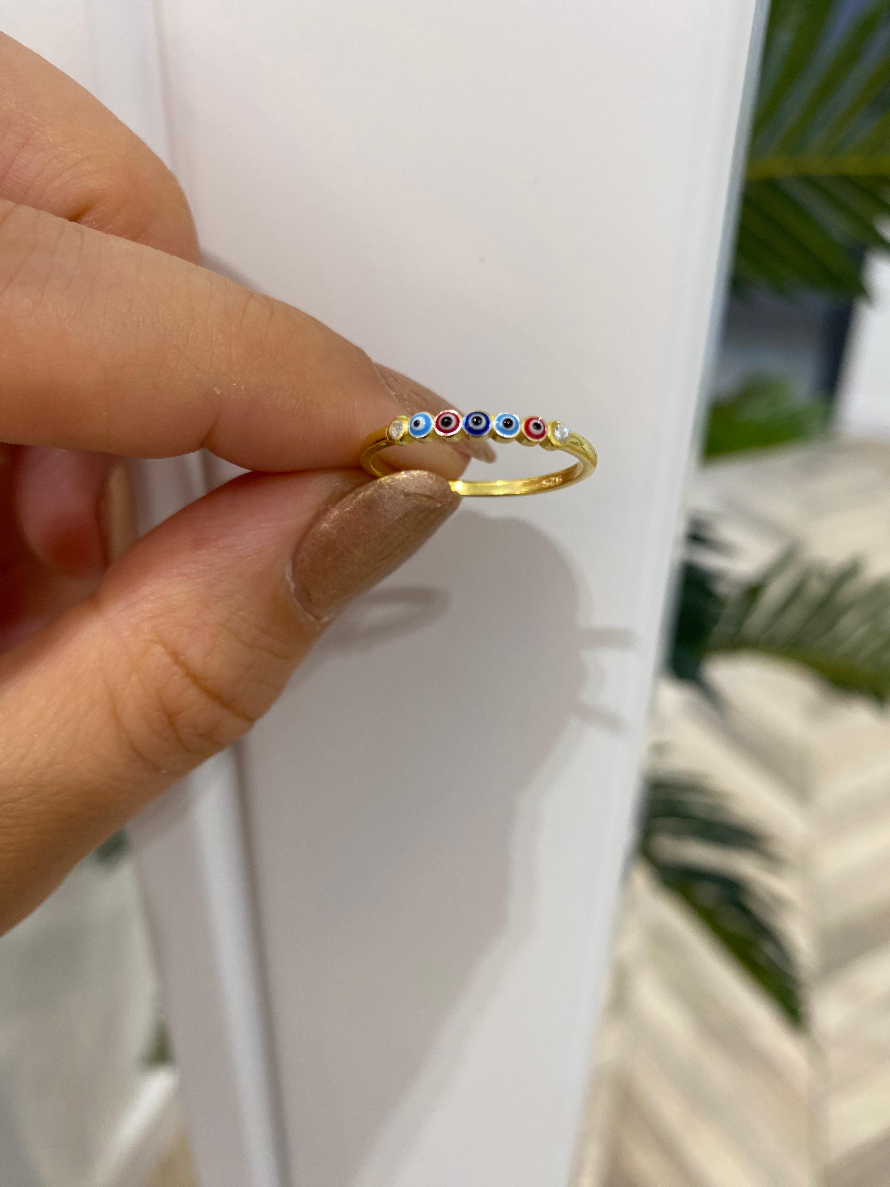 Kadın Gümüş Renkli Mineli Çıtır Yüzük