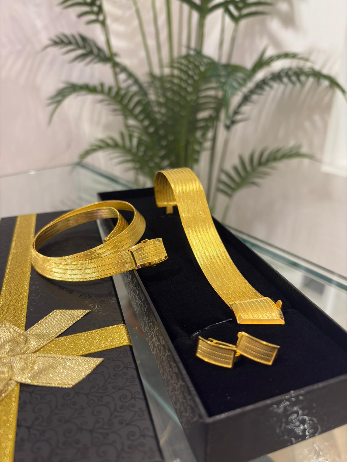 Kadın Gümüş Trabzon Hasır 11 Sıra Bileklik 5 Sıra Gerdanlık ve J Küpe Set