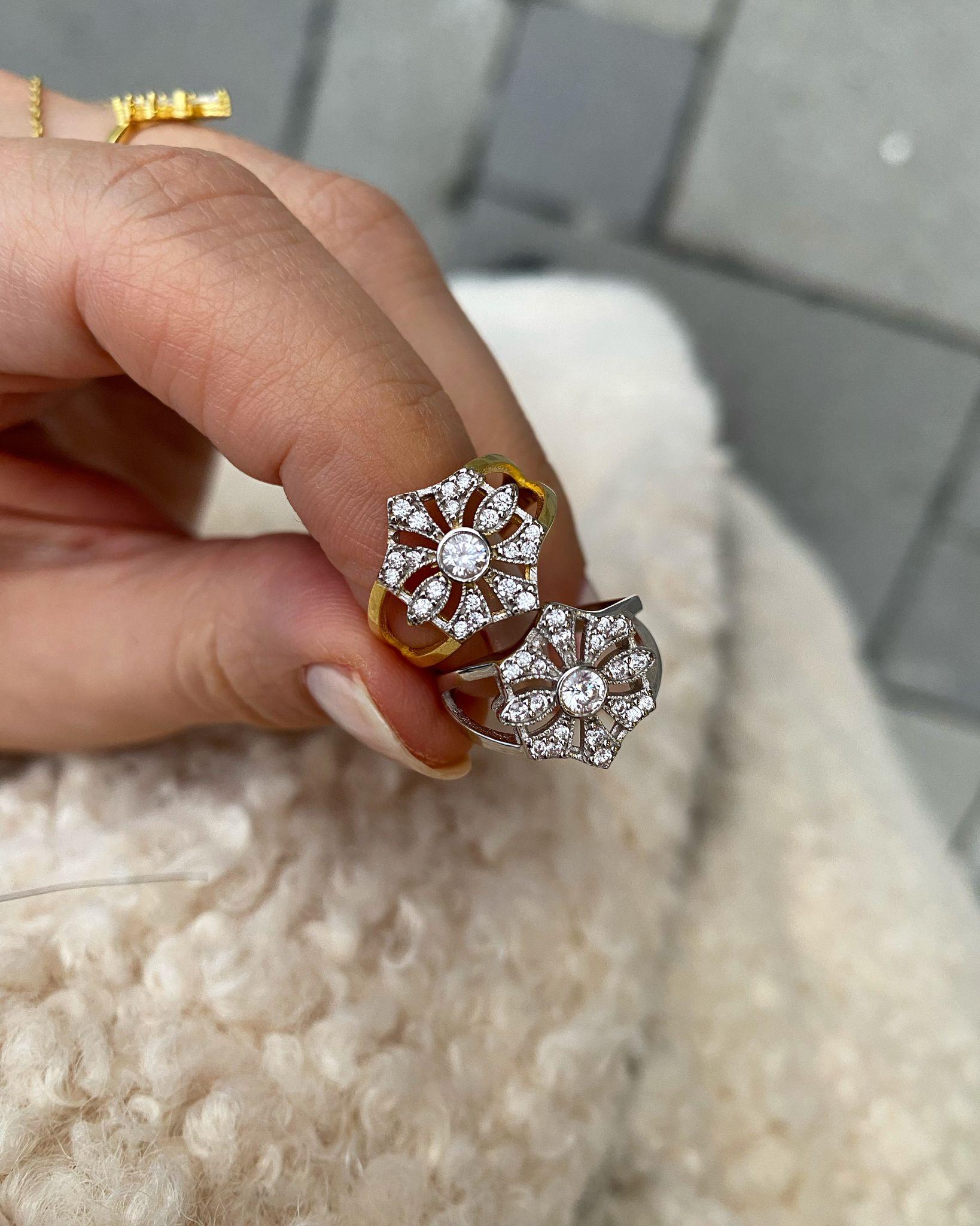 Kadın Gümüş Zirkon Taşlı Serçe Parmak Yüzüğü 5806