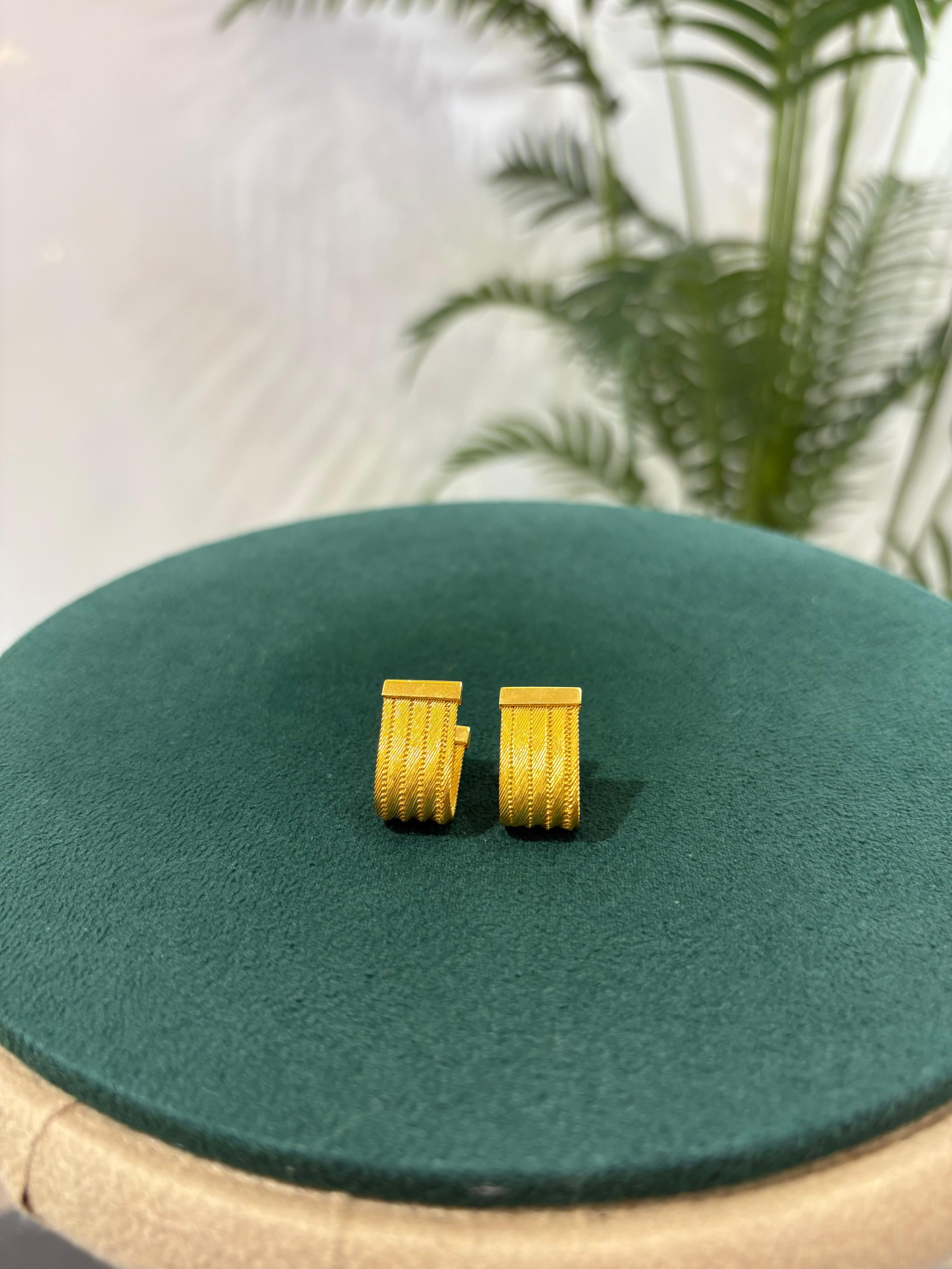 Kadın Trabzon Hasır Gümüş Küpe