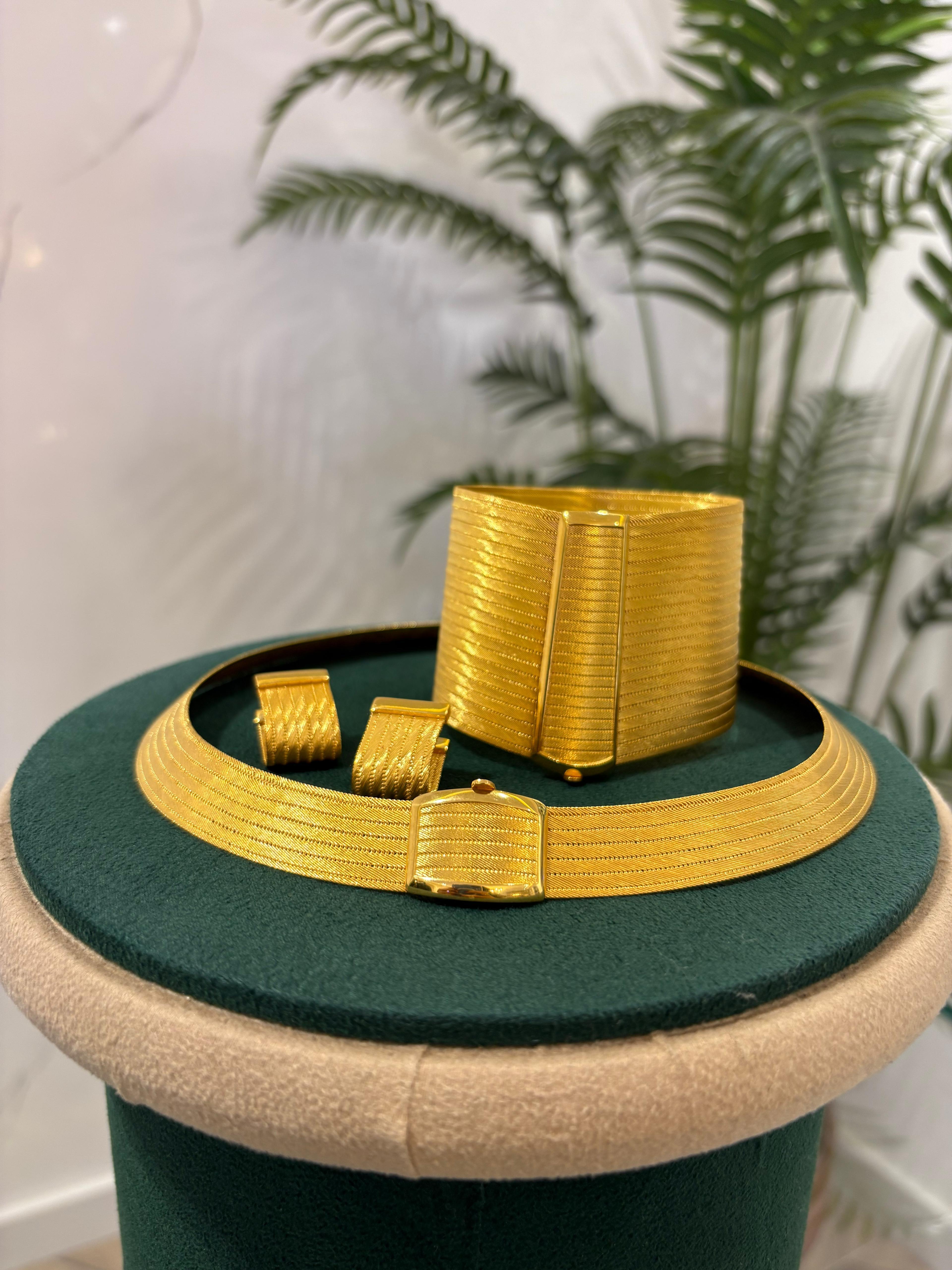 925 Ayar Gümüş 21 Sıra Hasır Bileklik 7 Sıra Hasır Gerdanlık ve 7 Sıra Katlamalı Küpe Set