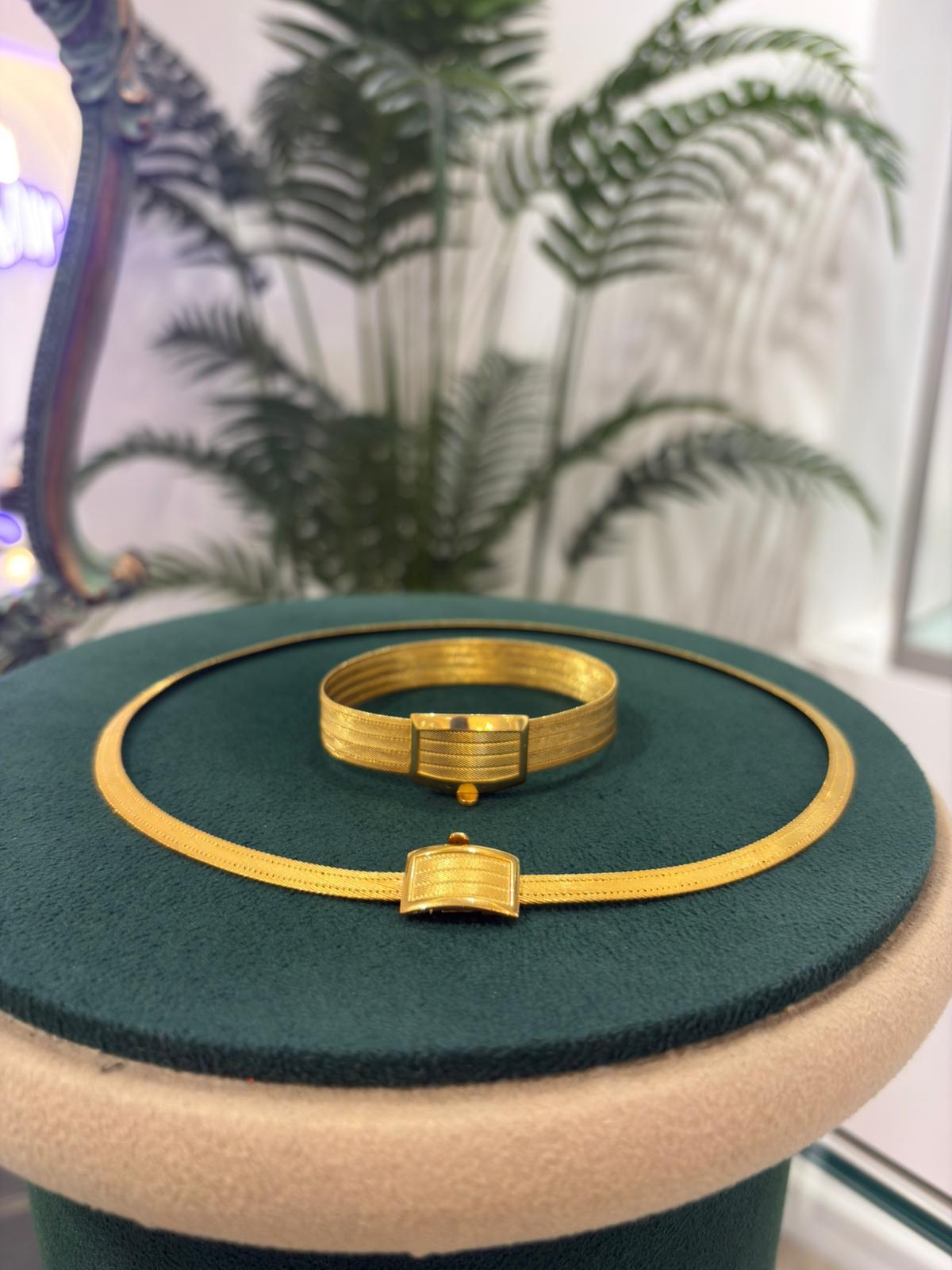 925 Ayar Gümüş 3 Sıra Gerdanlık ve 5 Sıra Bileklik Set Takımı