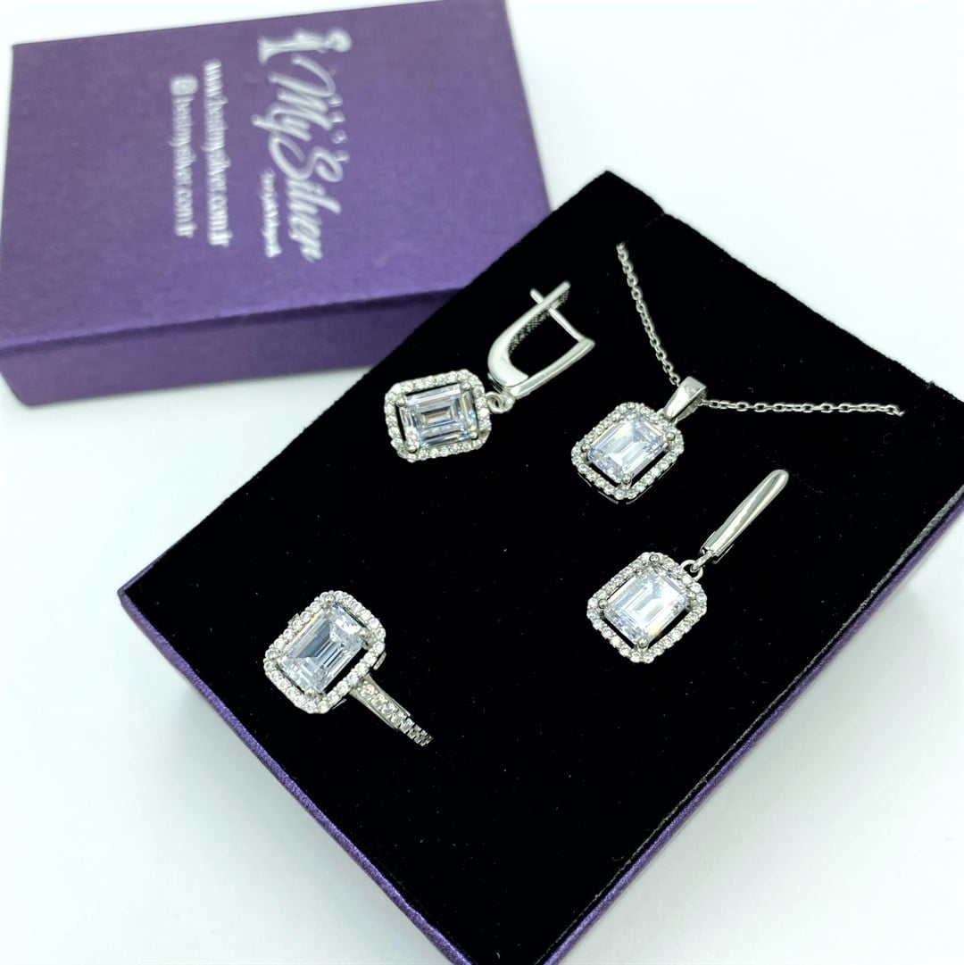 Baget Taşlı Set