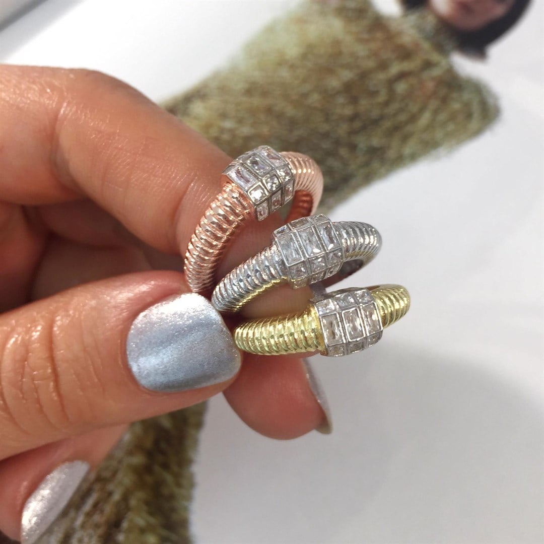 Women's Bombed Trend Ring