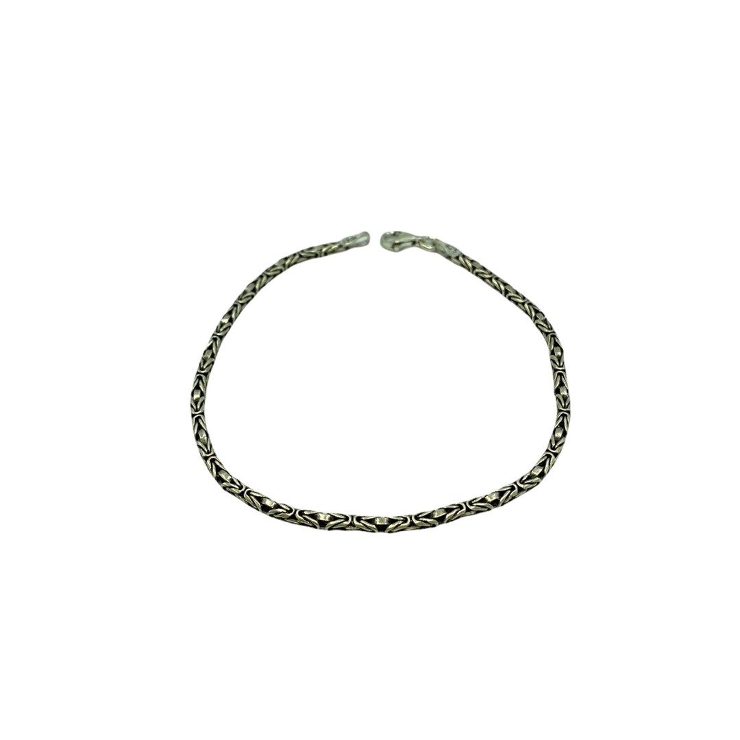 Erkek Gümüş 2 Mm Kral Zincir Bileklik