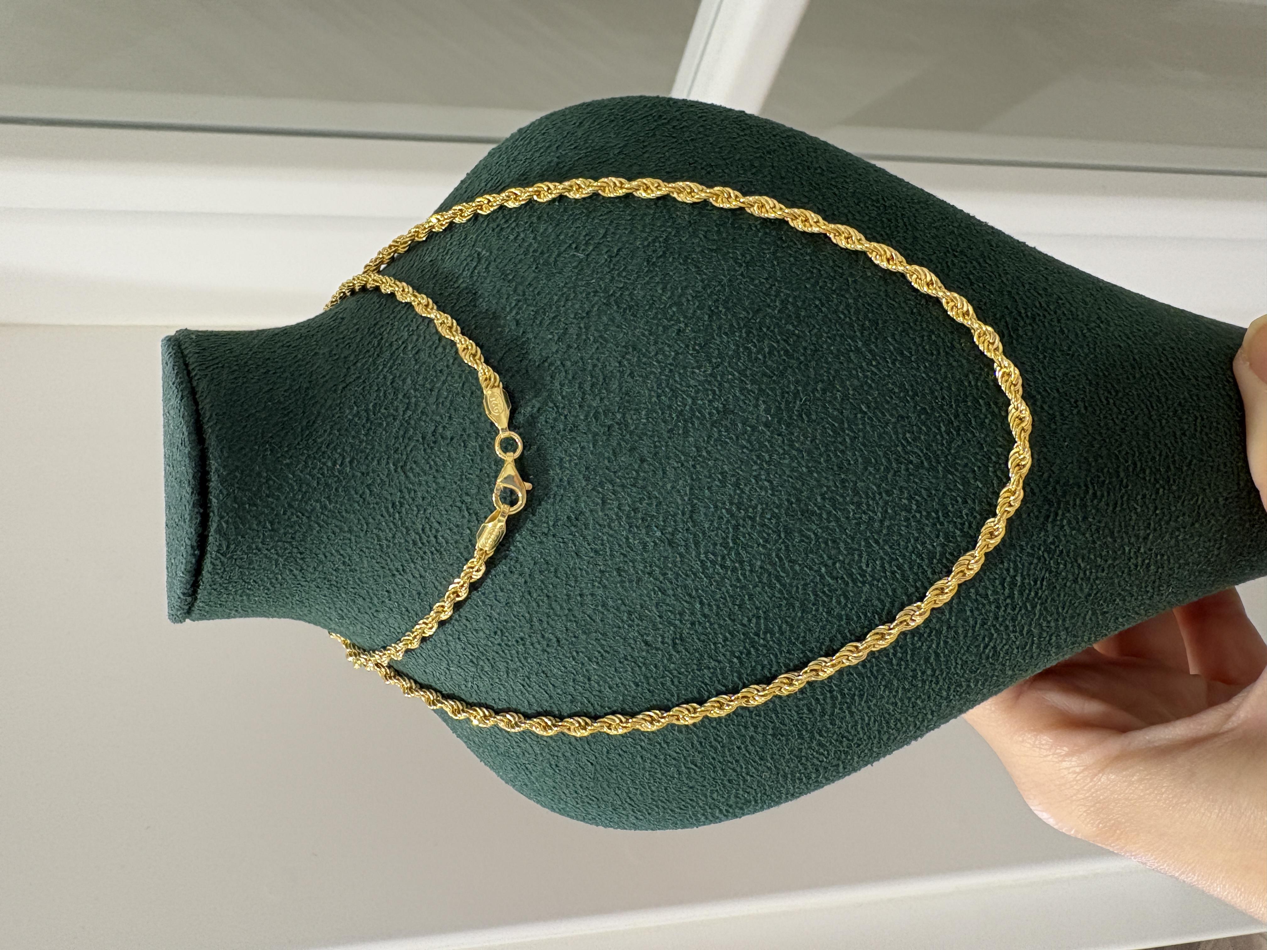 Kadın 925 Ayar Gümüş Üzeri Altın Kaplama Burgu Zincir