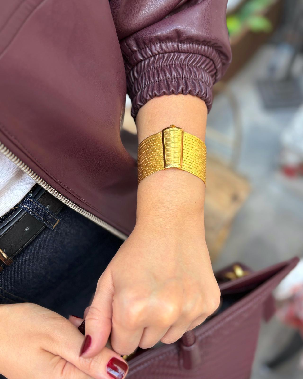 Kadın Gümüş 15 Sıra Trabzon Hasır Bileklik