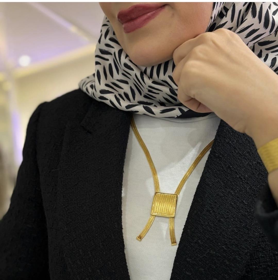 Kadın Gümüş 3 Sıra Trabzon Hasır Fantazi Kolye