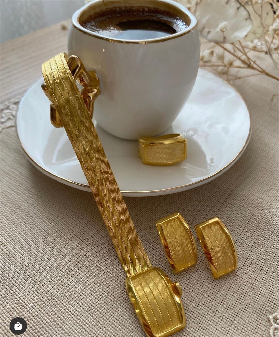 Kadın Gümüş 5 Sıra Bileklik Küpe Yüzük Kombini