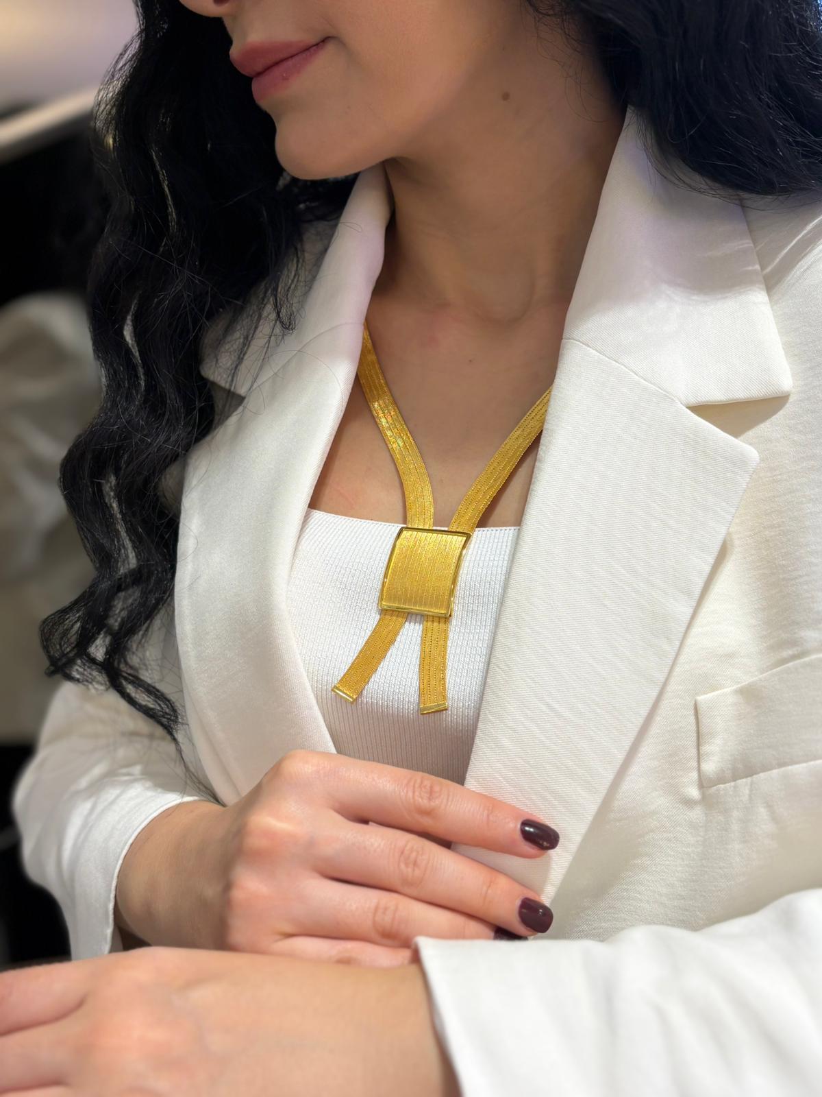 Kadın Gümüş 5 Sıra Trabzon Hasır Fantazi Kolye