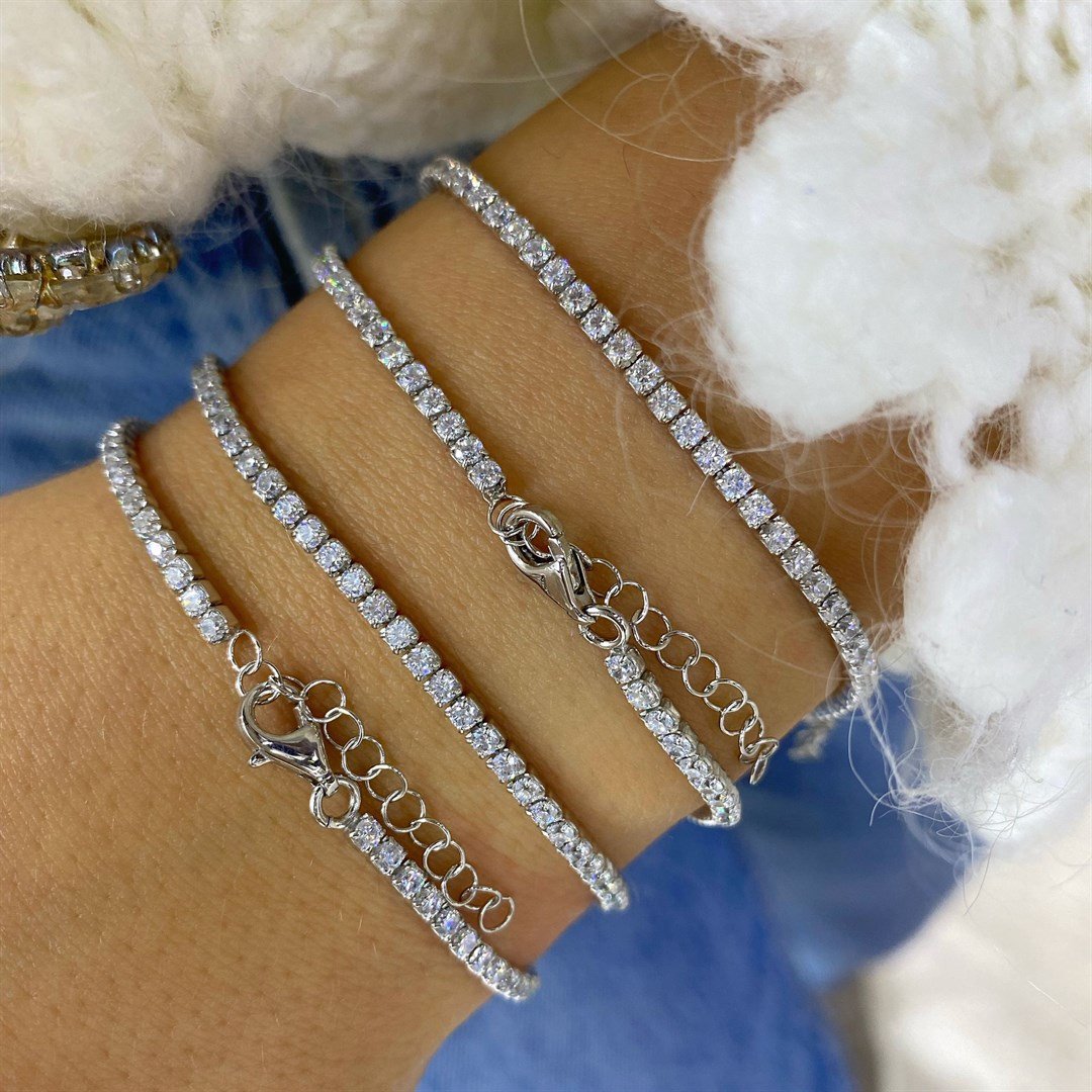 Women's Silver Thin Waterway Bracelet