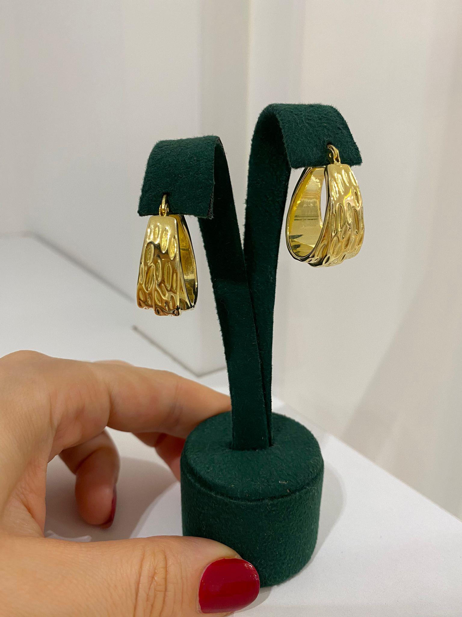 Kadın Gümüş Lazer Kesimli Halka Küpe