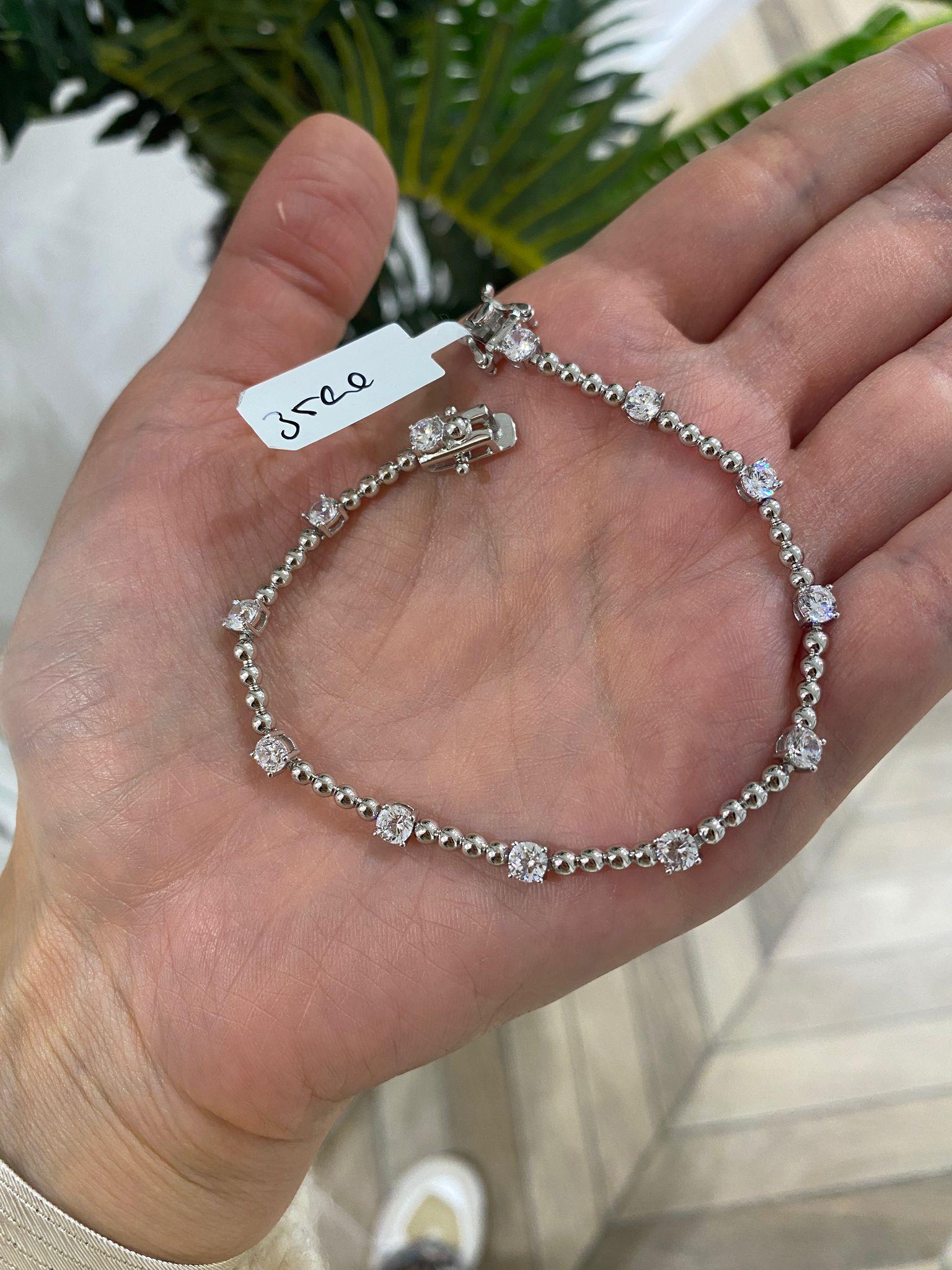 Kadın Gümüş Taşlı Bileklik