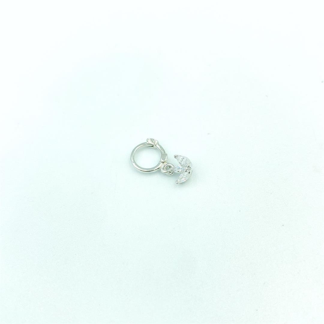 Kadın Gümüş Taşlı Tragus