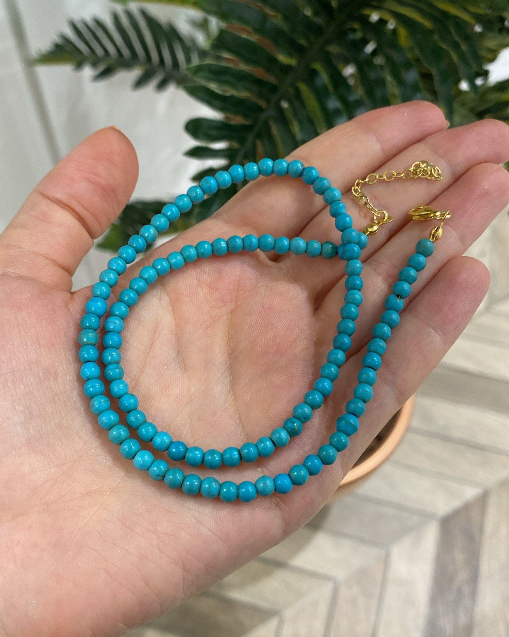 Kadın Gümüş Turkuaz Taşlı Kolye