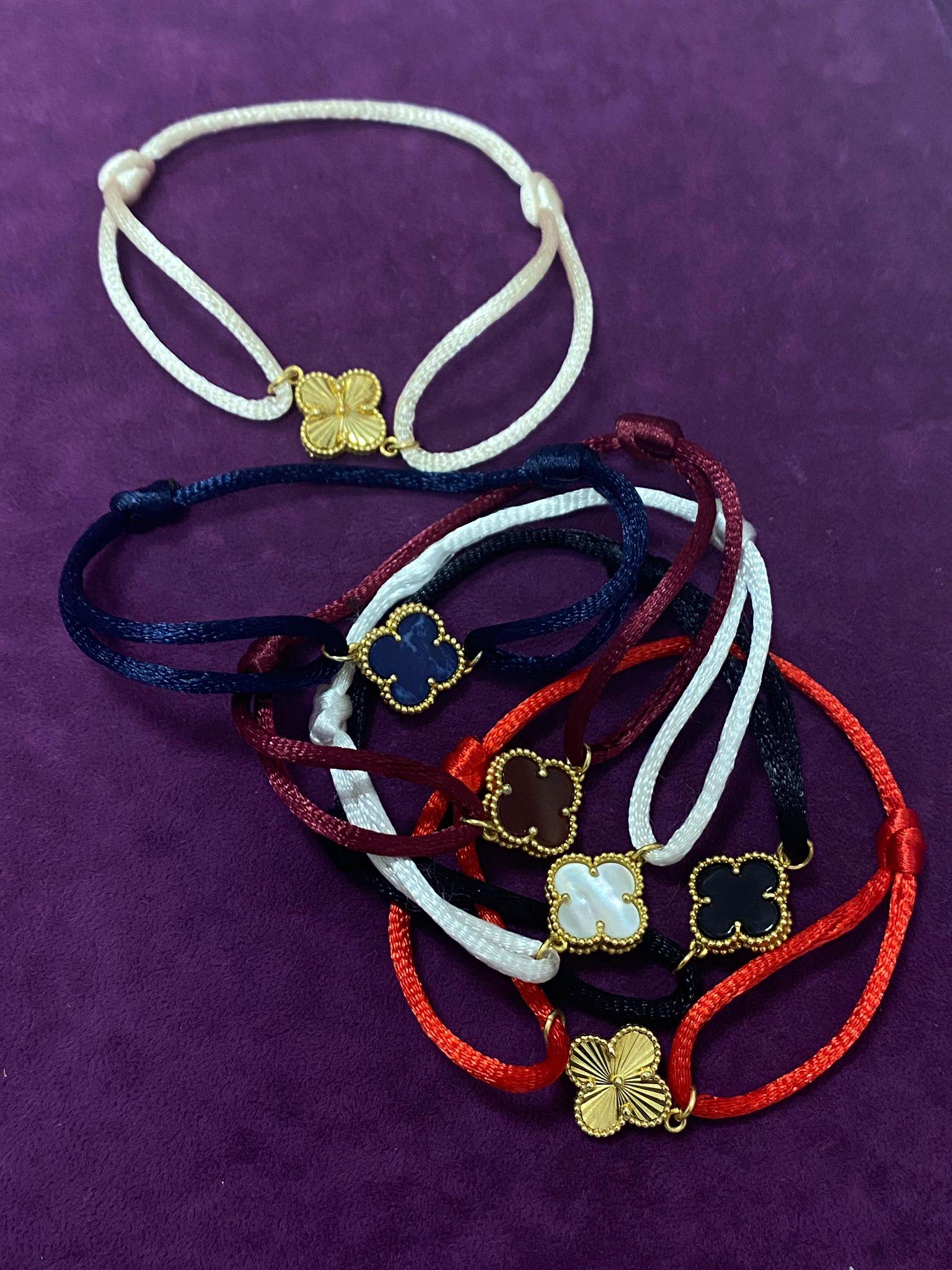 Kadın Gümüş Yonca Bileklik