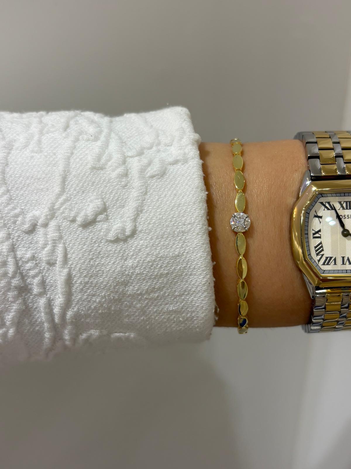 Kadın Gümüş Zirkon Taşlı Bileklik 