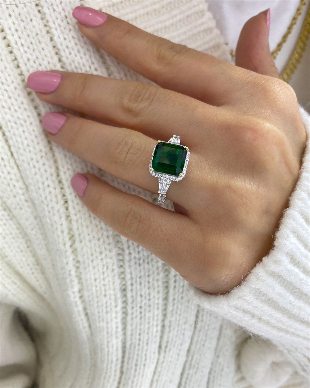 Kadın Gümüş Zirkon Taşlı Yüzük