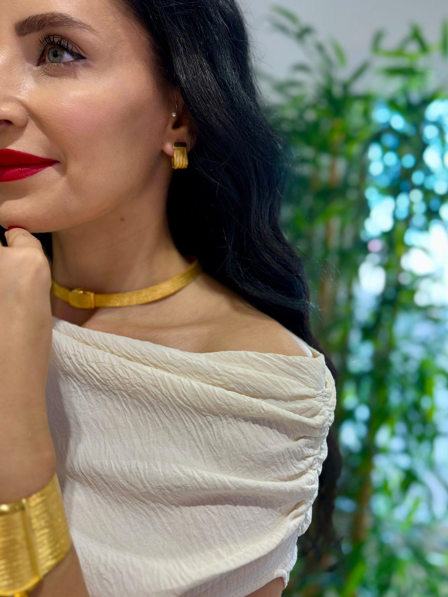 Kadın Trabzon Hasır Gümüş Küpe