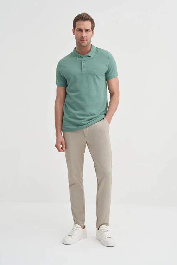 Cazador Erkek 46130 Polo Pike T-Shırt Soft Blue