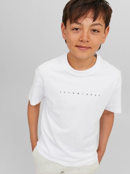 Jack&Jones Junıor Çocuk 12237435 T-Shırt Beyaz
