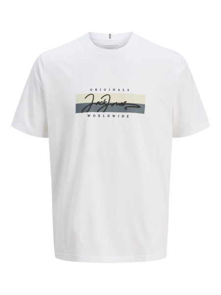 Jack&Jones Orıgınals Erkek 12278266 T-Shirt Beyaz