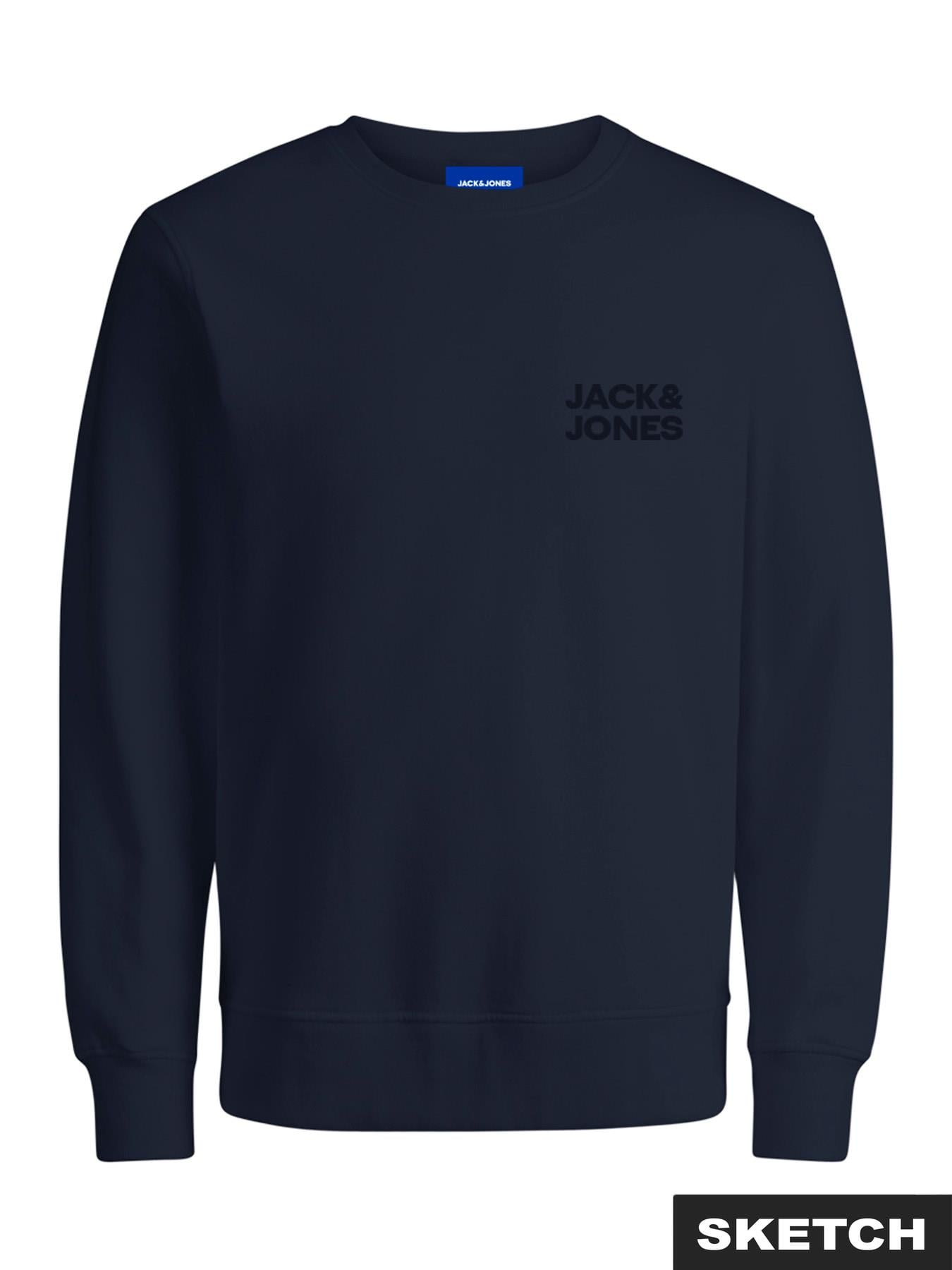 Jack&Jones Orıgınals Erkek 12290659 Jorlogo Sweat Crew Neck Tr Ss25 Lacivert