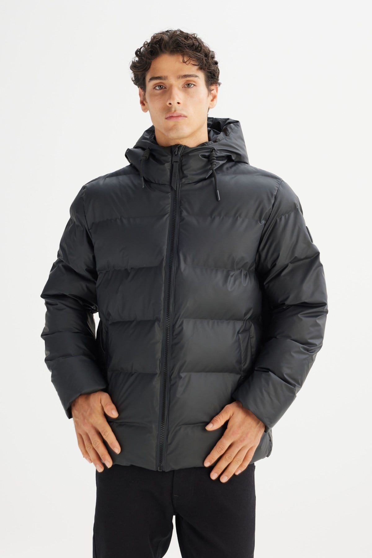 Lee Erkek L2520263001 Erkek Şişme Mont/Black Standart