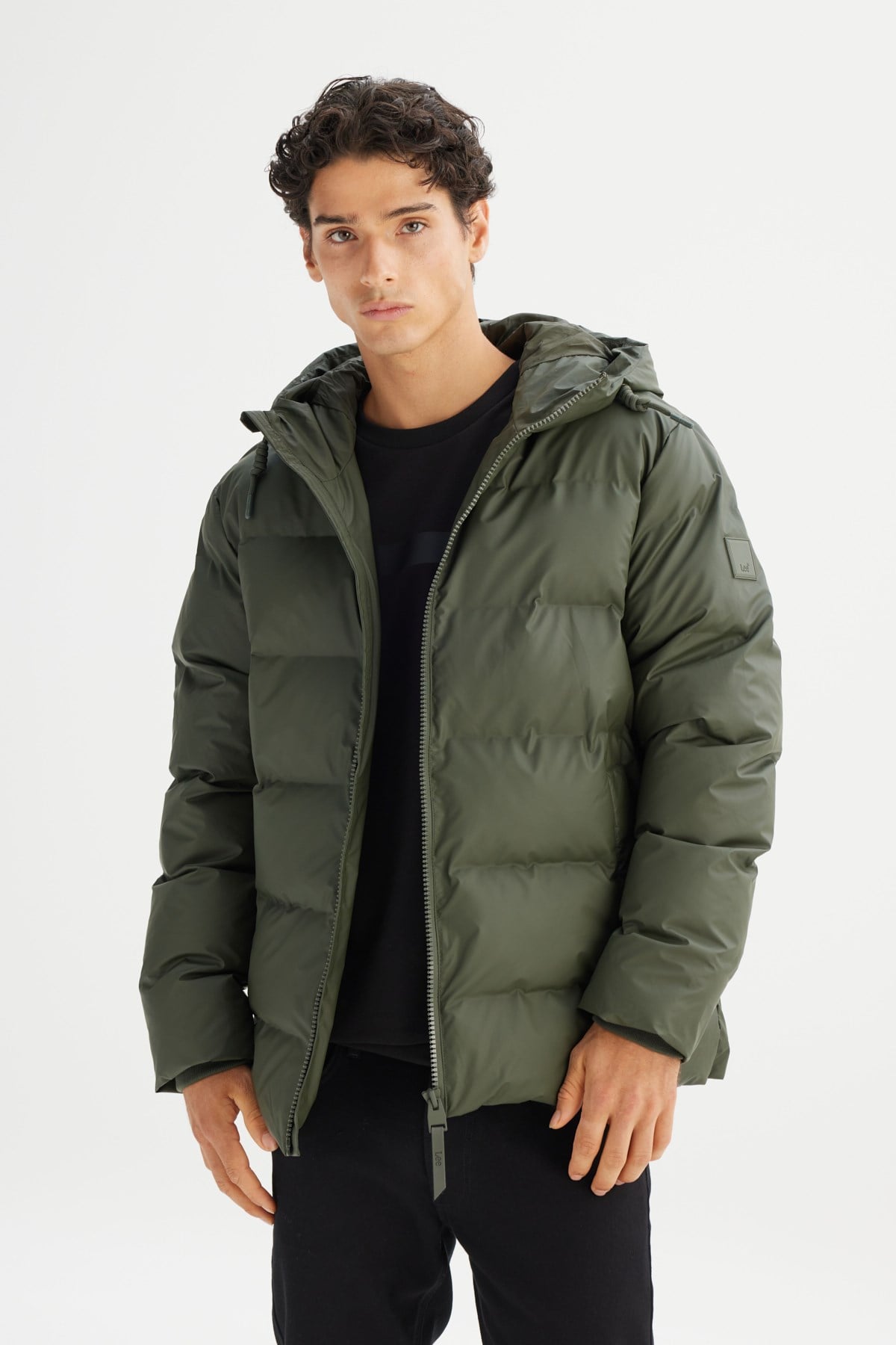 Lee Erkek L2520263801 Erkek Şişme Mont/KHAKI Standart