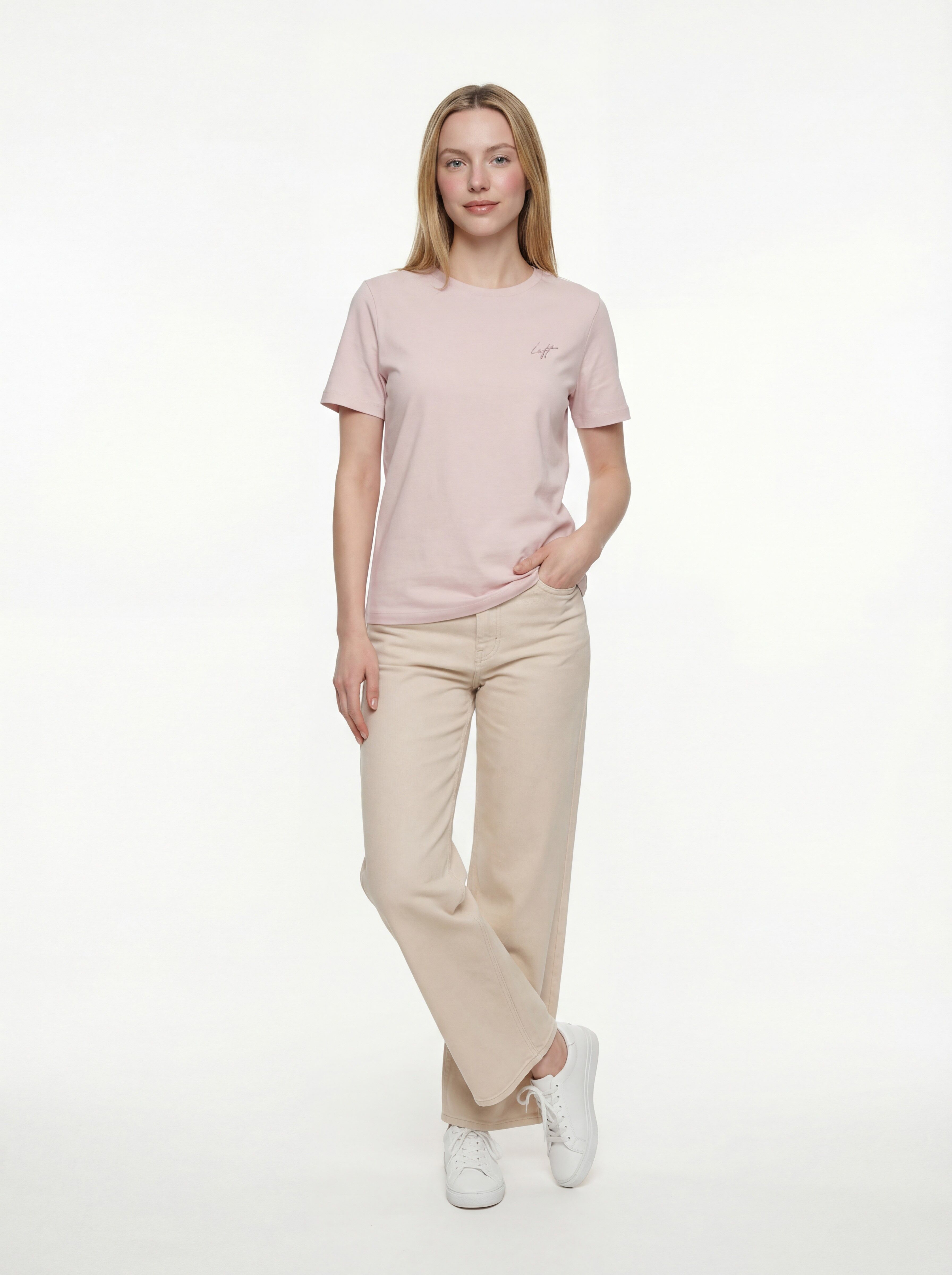 Loft Kadın 2042252 T-Shırt A.Pembe