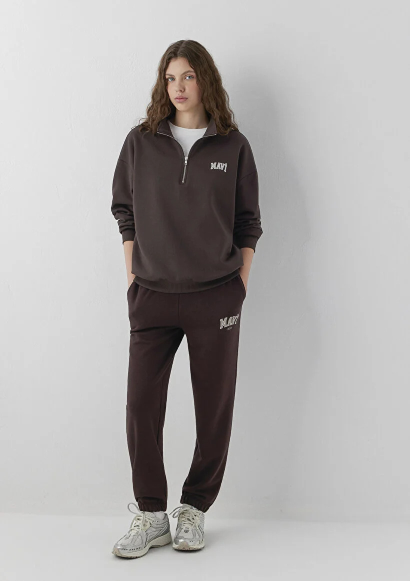 Mavi Kadın  M1010757-70240 ÖRME PANTOLON Black Coffee Mürdüm