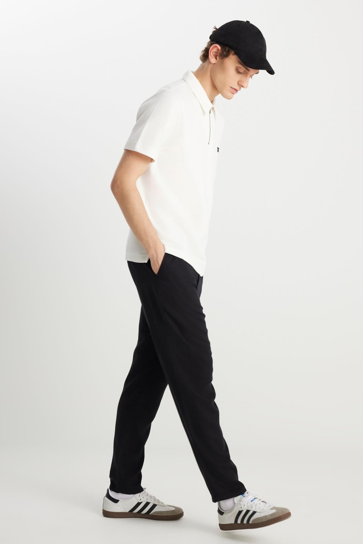 Wrangler Erkek W221266 Tencel Pantolon / Black Standart