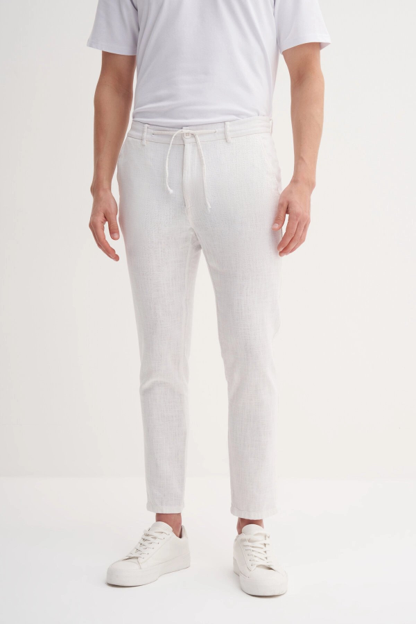 Cazador Erkek 00080 Jogger Pantolon Beyaz