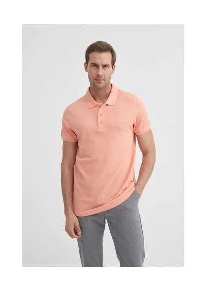 Cazador Erkek 46130 Polo Pike T-Shırt Somon