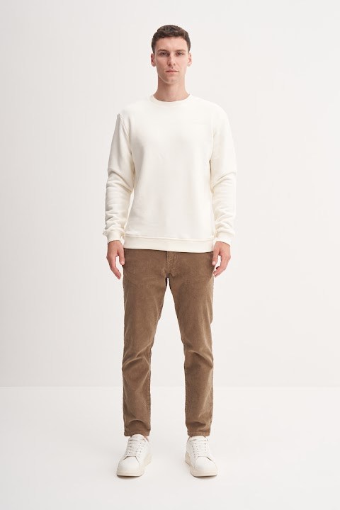 Cazador Erkek  Caz 54250 3Ipl. Bıs.Yk. Sweat Ekru