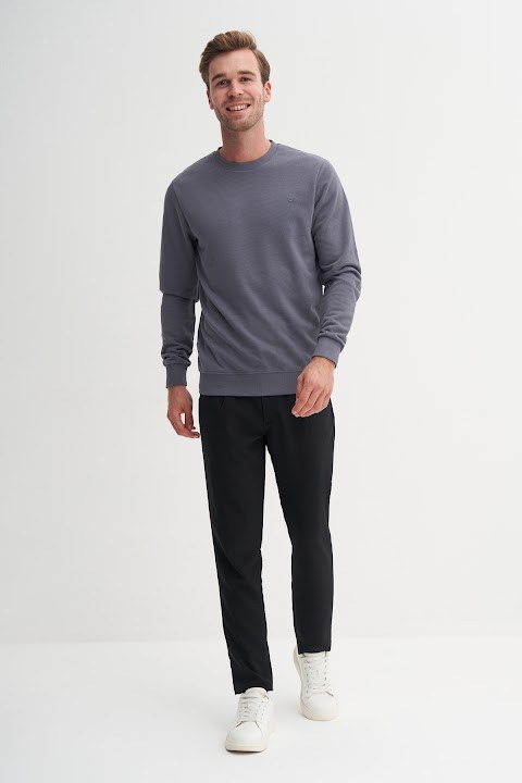 Cazador Erkek  Caz 56100 3 Ipl. Basıc Sweat K.Gri