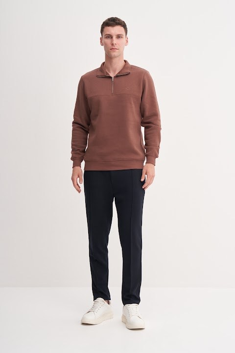 Cazador Erkek  Caz 56180 3 Ipl. Dik Yk. Sweat Kahve